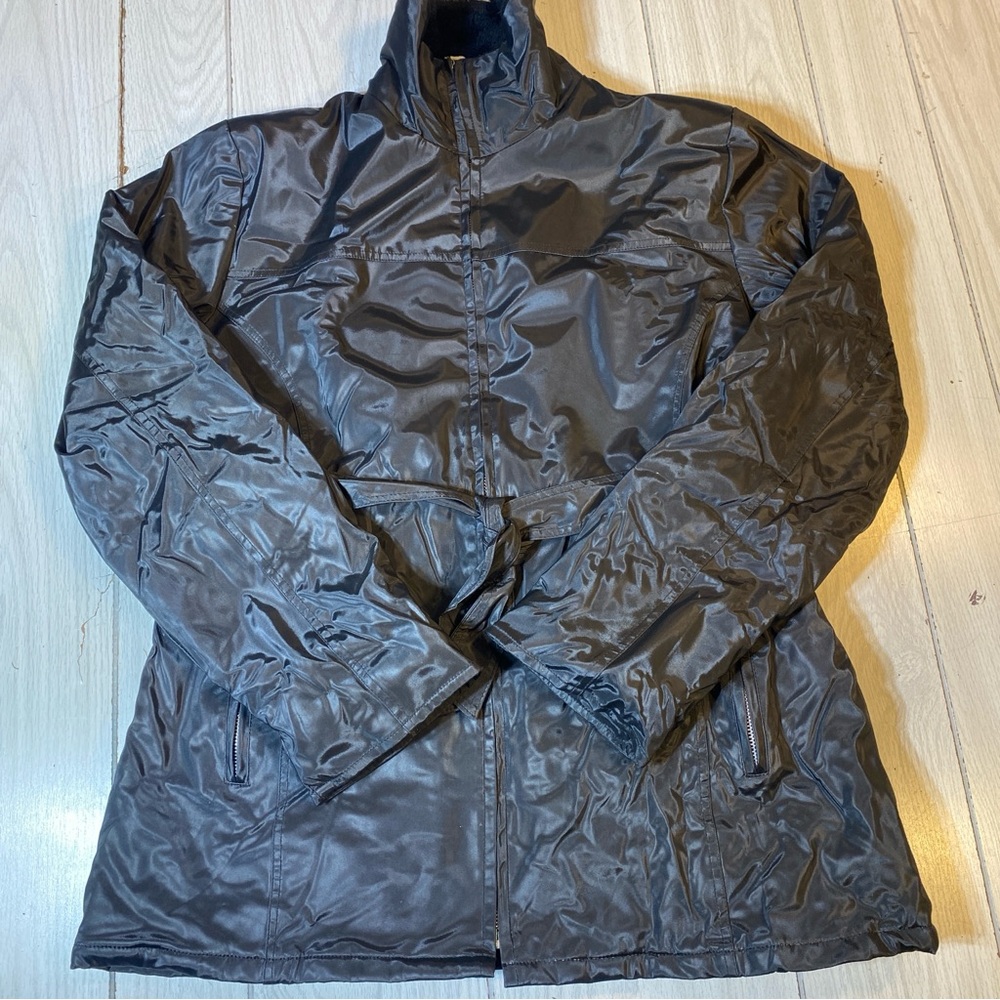 Selene Sport Jacket Women’s Waterproof Windbreaker Full Zip Belted Large